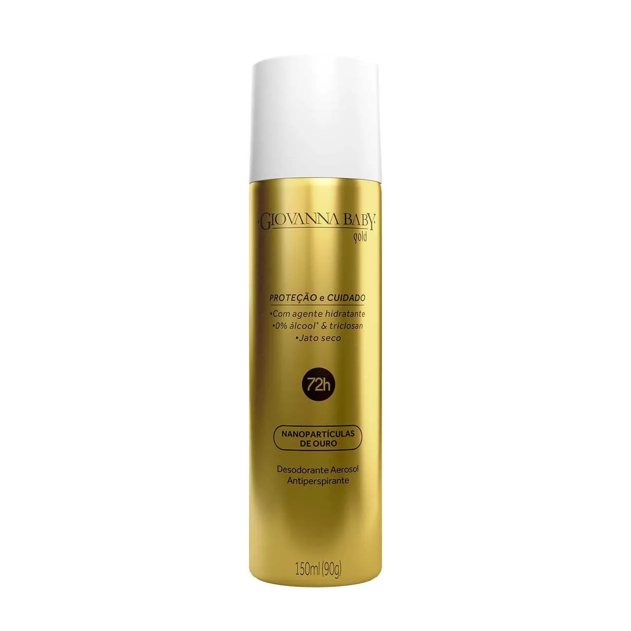 Desodorante Antitranspirante Aerosol Giovanna Baby Gold 72h 150ml