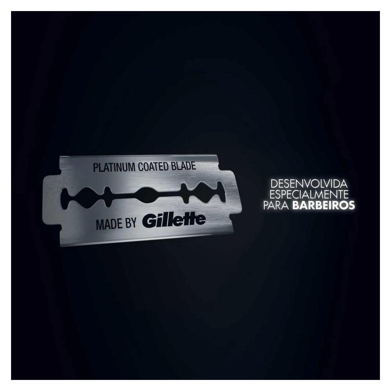 Lâmina de Barbear Gillette Platinum Duplo Fio com 5 Lâminas