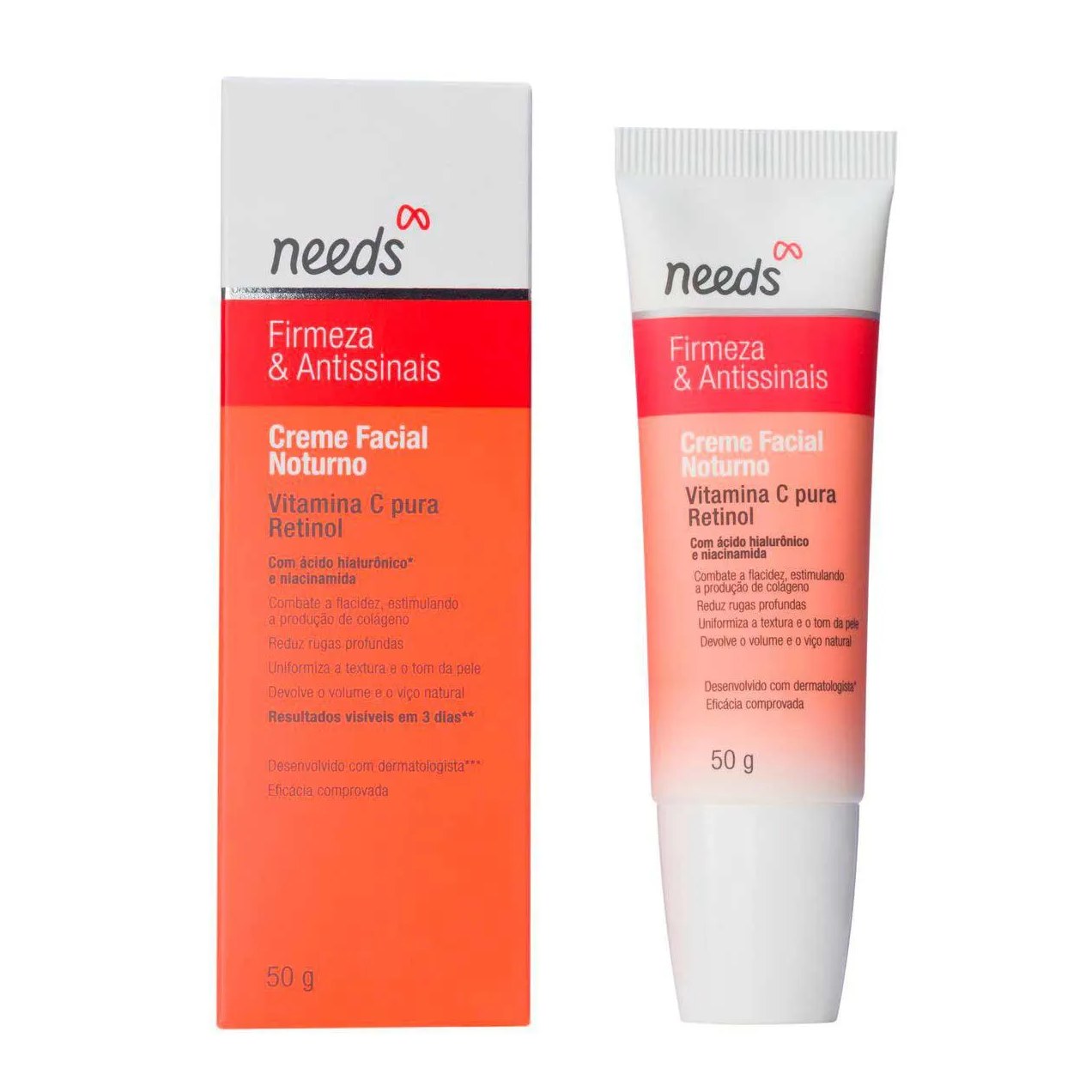 Hidratante Facial Noturno Needs Firmeza e Antissinais 50g