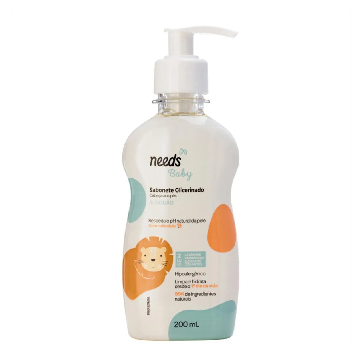 Sabonete de Glicerina Líquido Needs Baby Algodão 200ml
