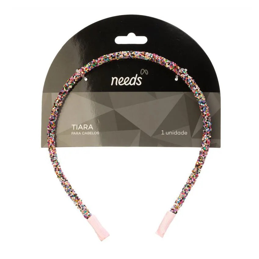 Tiara para Cabelos Needs Glitter Infantil 1 unidade