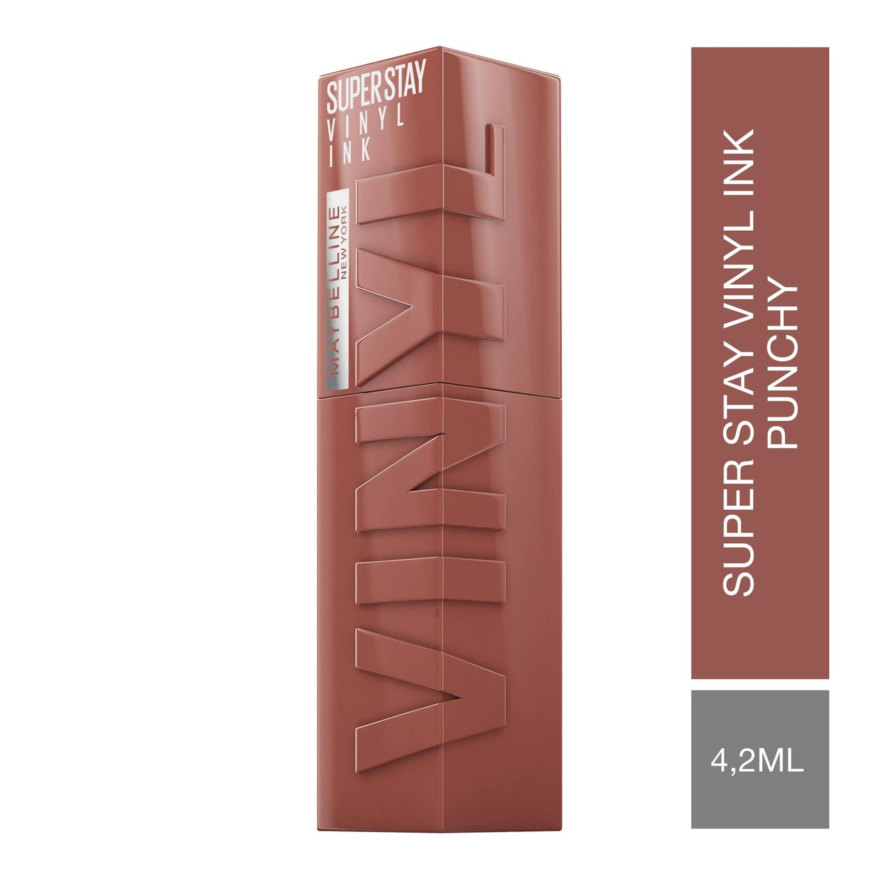 Batom Líquido Maybelline Superstay Vinyl Ink Efeito Espelhado 4,2ml - Punchy