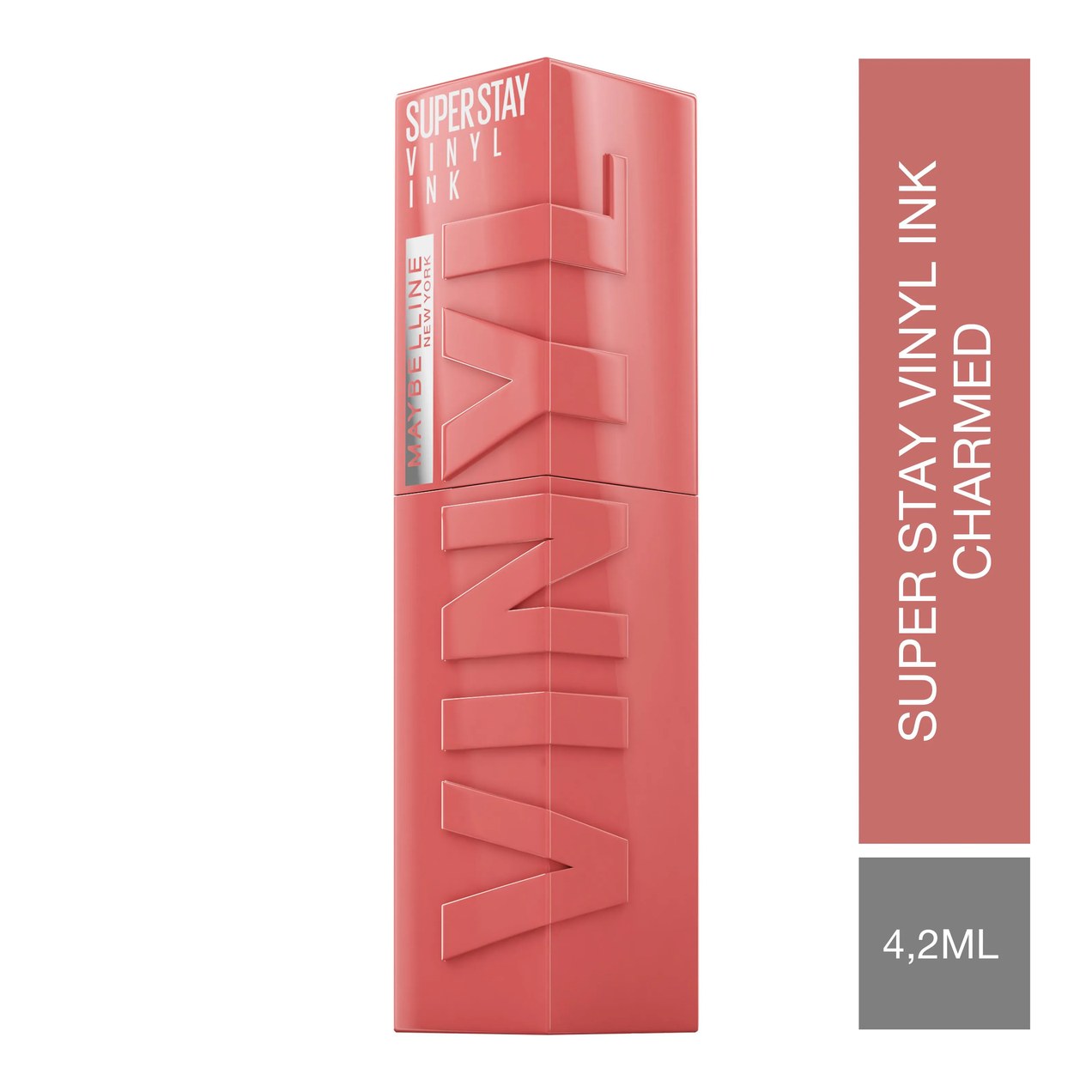 Batom Líquido Maybelline Superstay Vinyl Ink Efeito Espelhado 4,2ml - Charmed