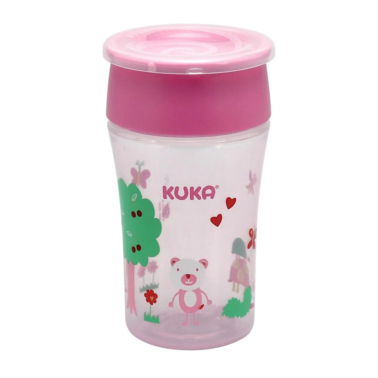 Copo de Transição Kuka 360º Rosa 200ml - 1 unidade