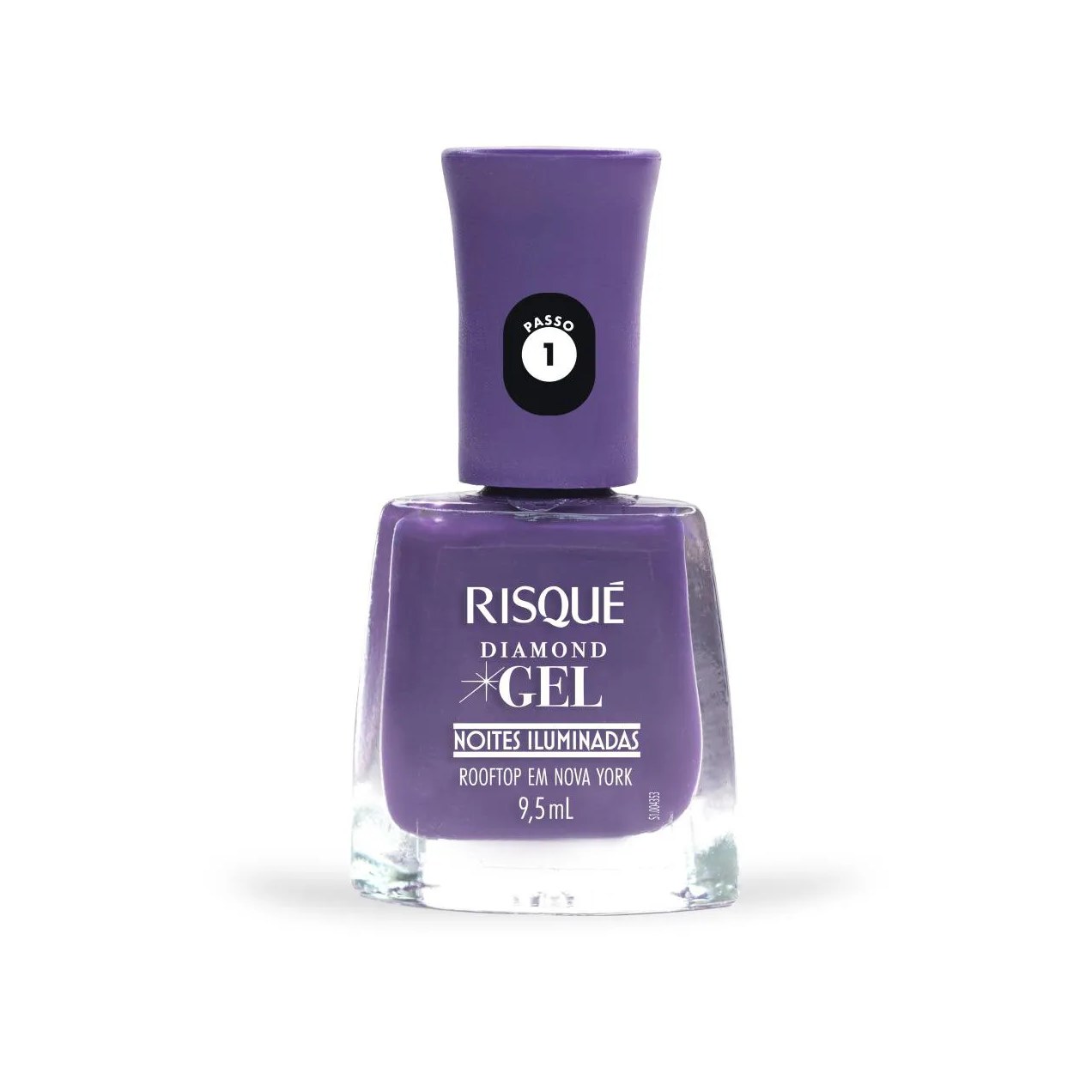 Esmalte Risqué Diamond Gel Noites Iluminadas - Rooftop em NY 9,5ml
