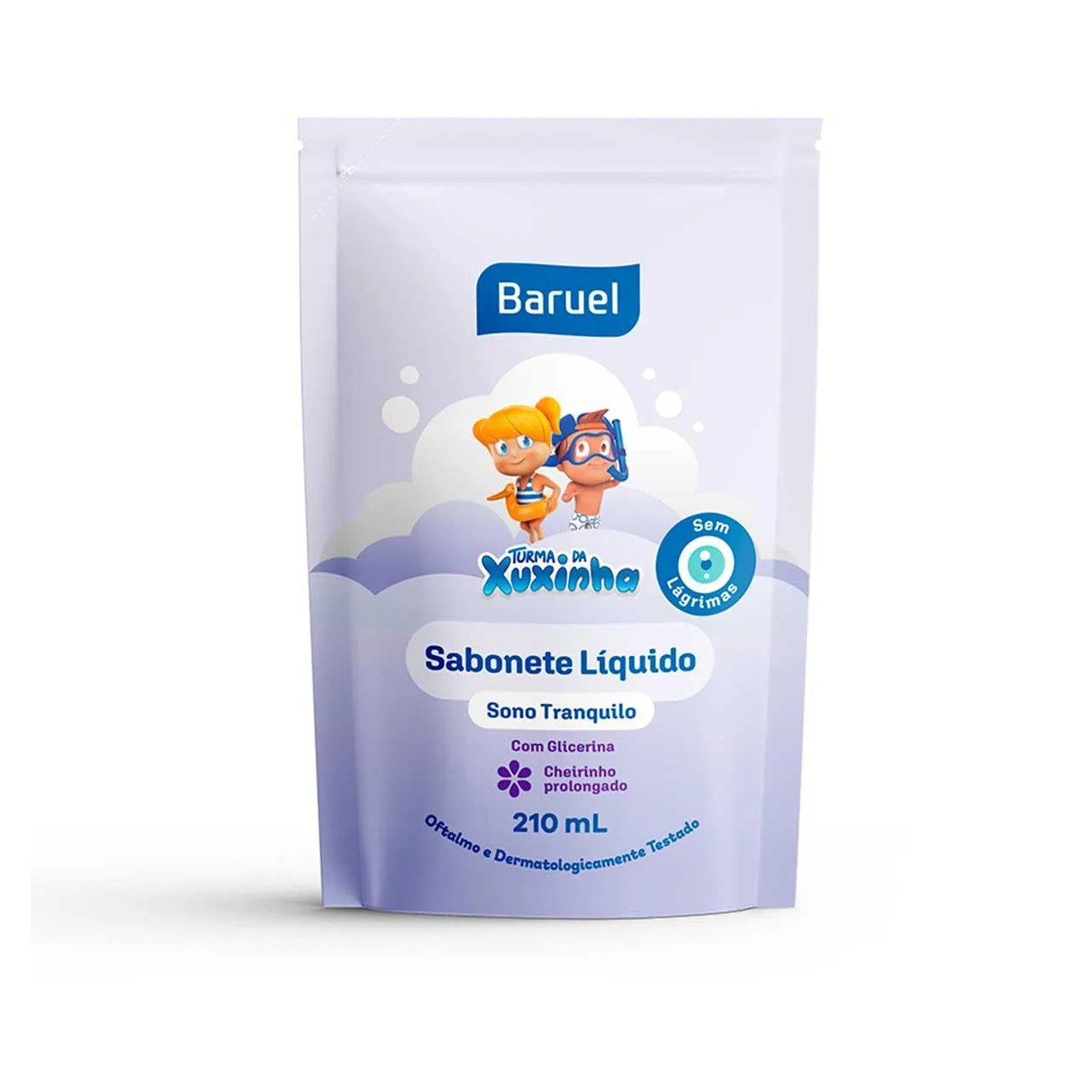 Sabonete Líquido Infantil Baruel Turma da Xuxinha Sono Tranquilo Refil 210ml