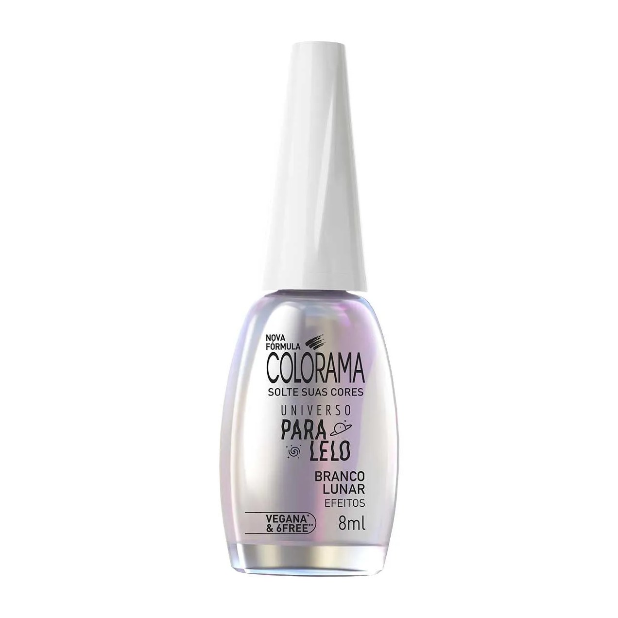 Esmalte Cintilante Colorama Universo Paralelo 8ml - Branco Lunar