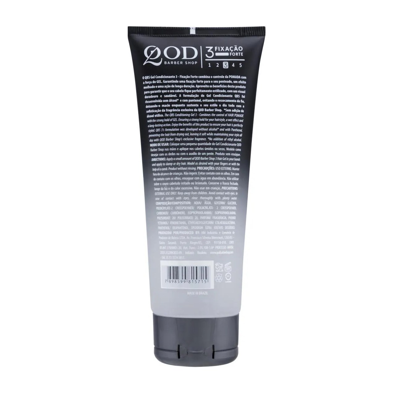 Gel Condicionante Capilar QBS 3 Fixação Forte 200g