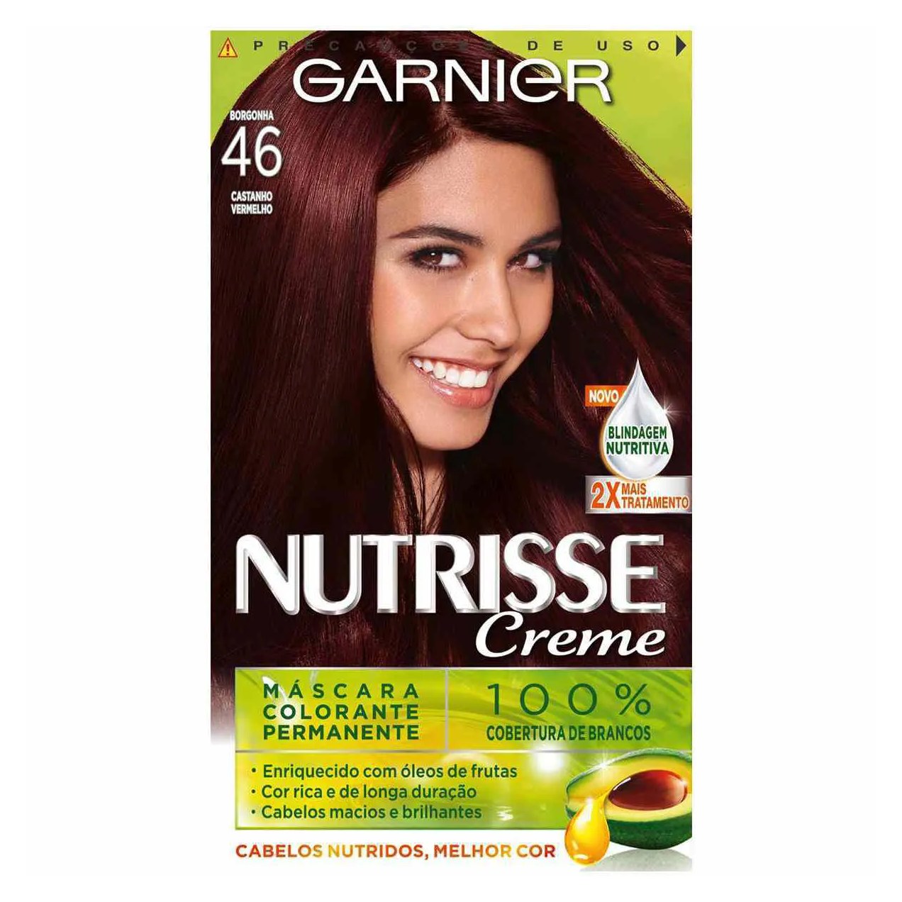 Tinta de Cabelo Permanente Nutrisse Creme - 46 Borgonha