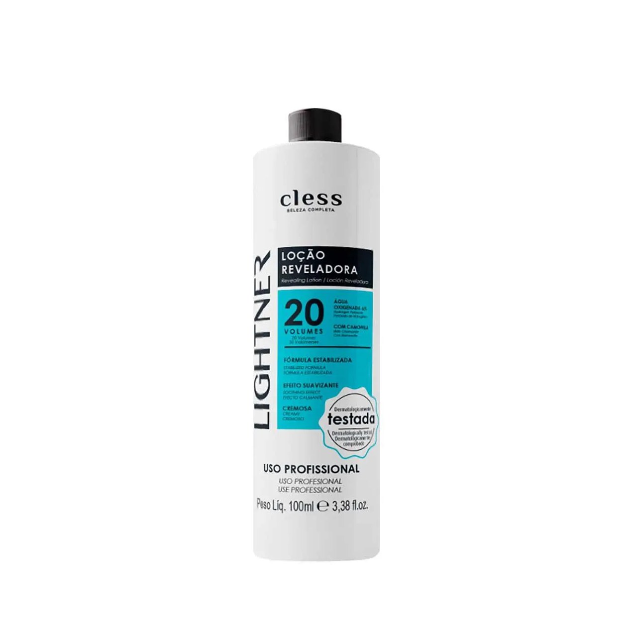 Água Oxigenada Cremosa Lightner 40 Volume com 100ml