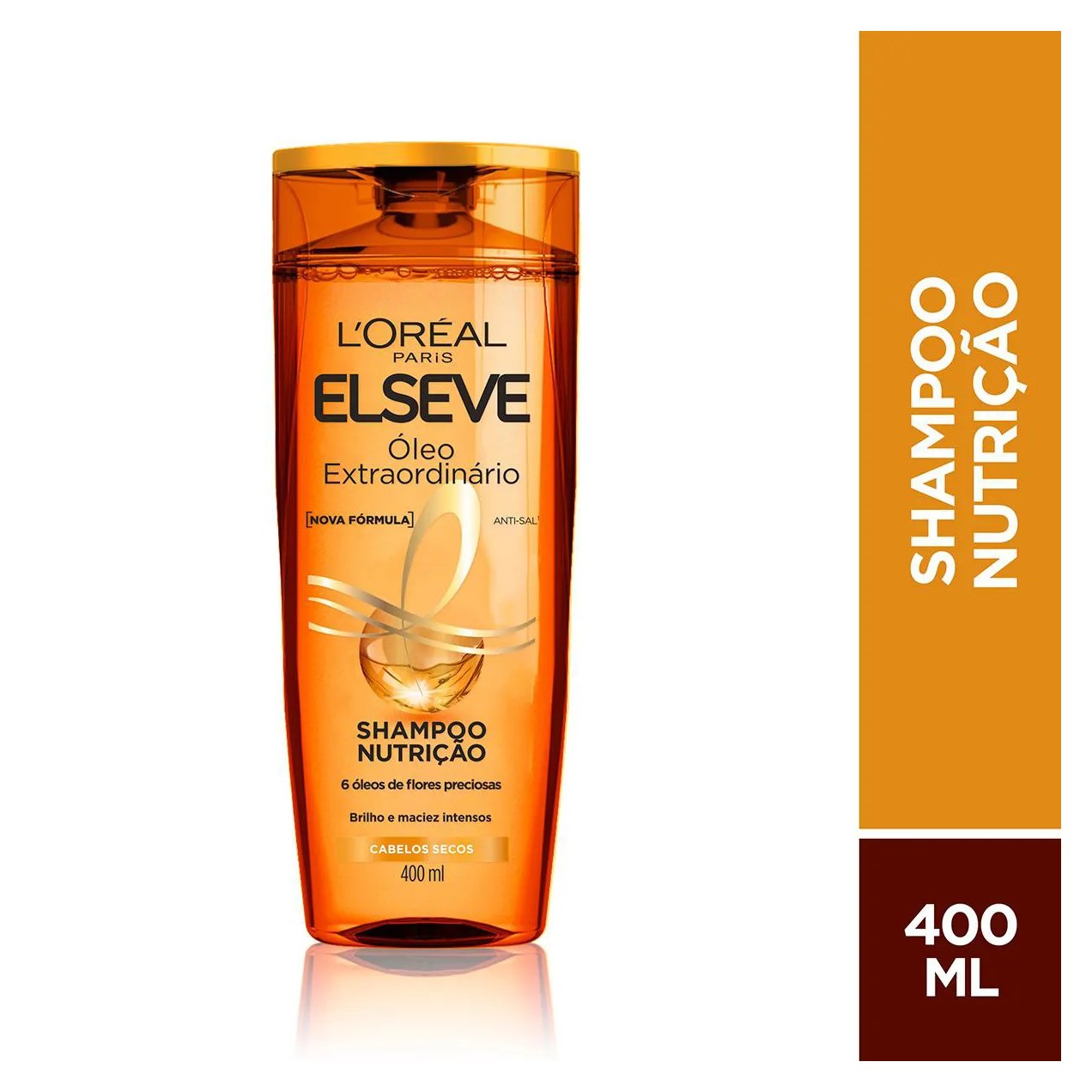 Shampoo L'Oréal Paris Elseve Óleo Extraodinário Nutrição Intensa para Cabelos Secos 400ml