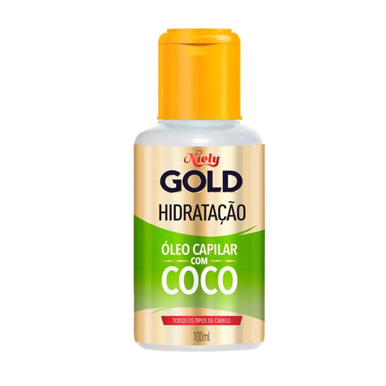 Óleo Capilar Niely Gold Hidratação Milagrosa com Água de Coco 100ml