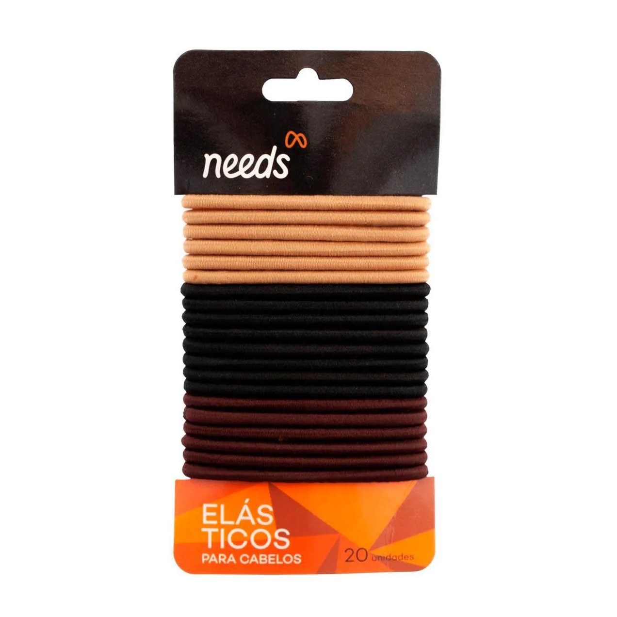 Elástico de Cabelo Nylon Needs Sortidos 20 Unidades