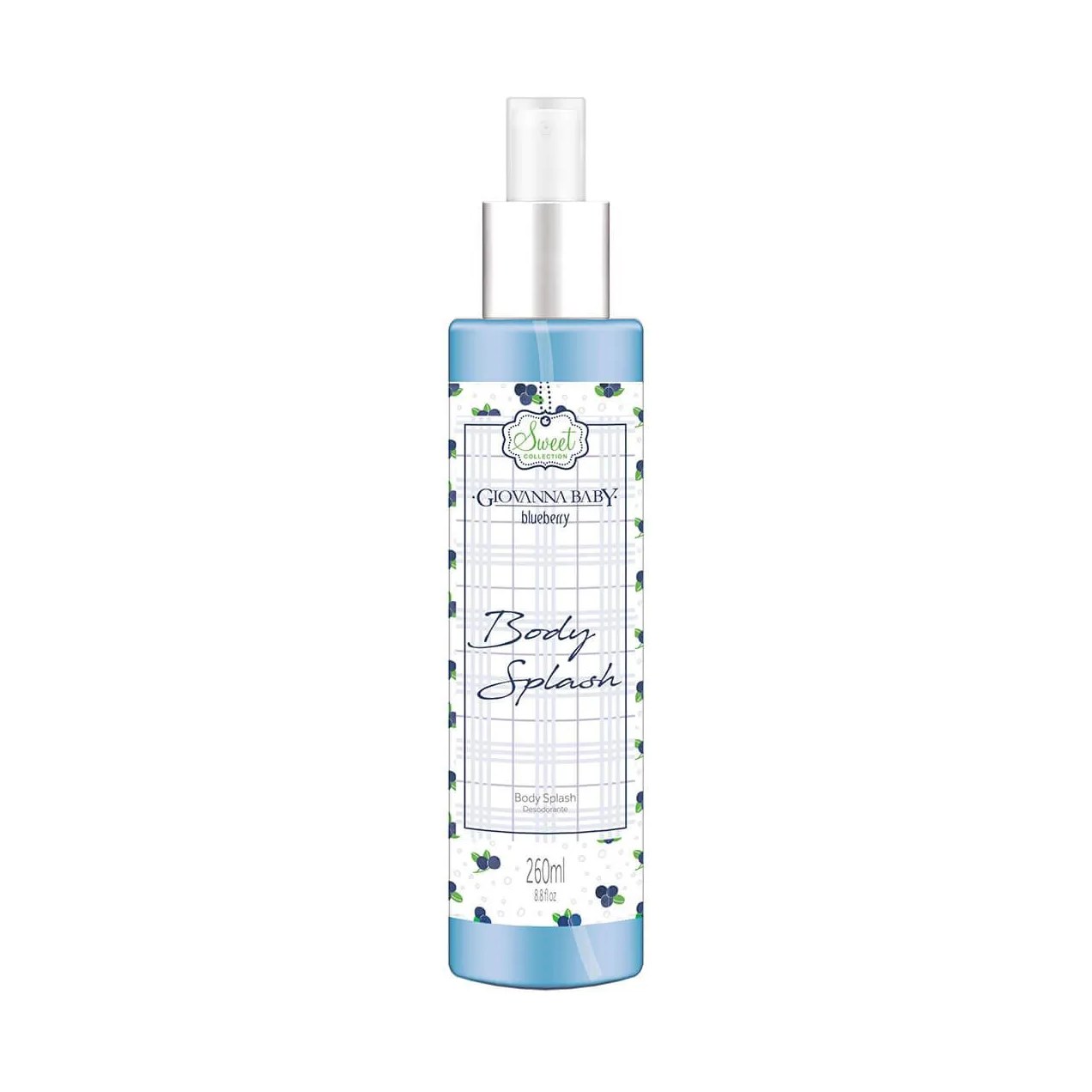 Body Splash Desodorante Corporal Giovanna Baby Blueberry com 260ml