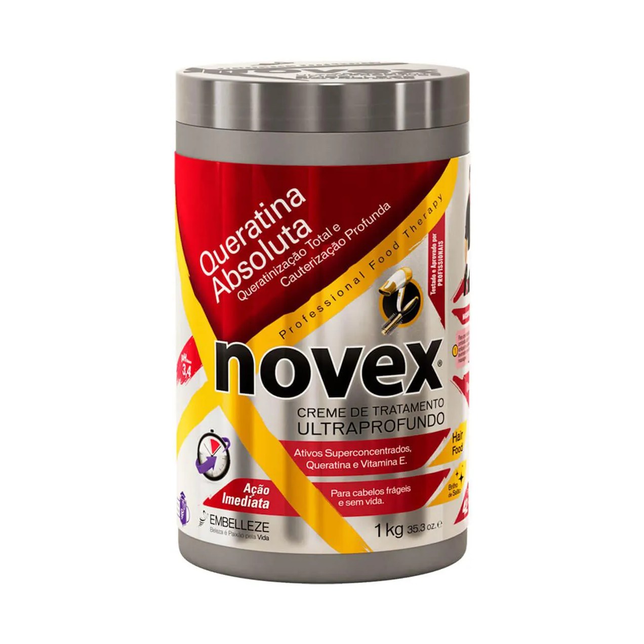 Creme de Cabelo Tratamento Novex Queratina Absoluta 1kg