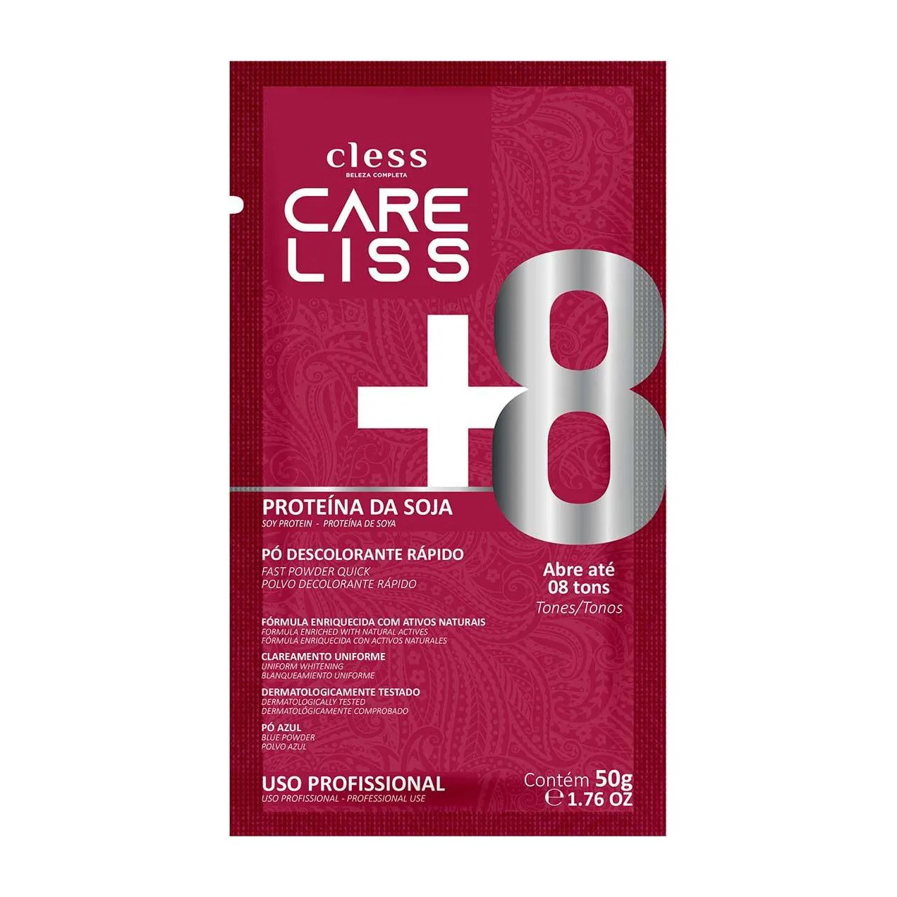 Pó Descolorante Care Liss Proteínas de Soja 8 tons 50g