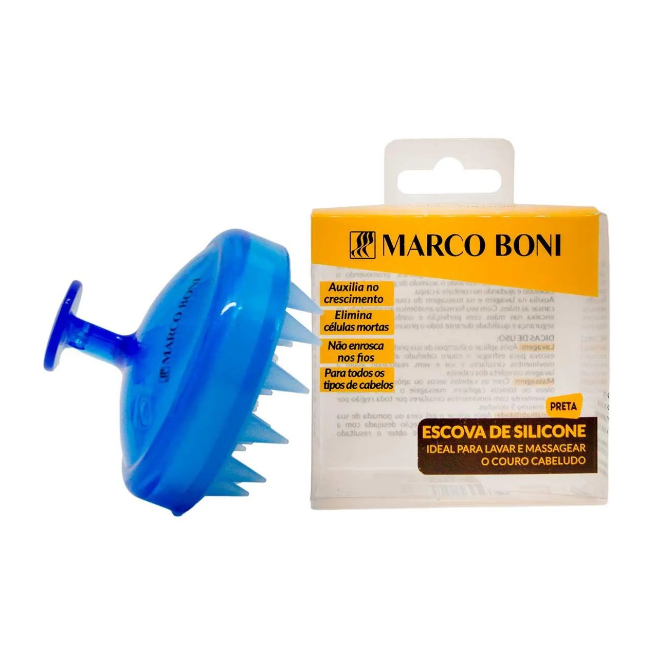 Massageador de Cabelo Marco Boni Azul - 1 unidade