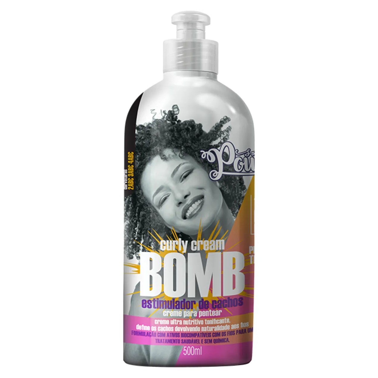 Creme para Pentear Cabelo Cacheado Soul Power Curly Cream Bomb 500ml