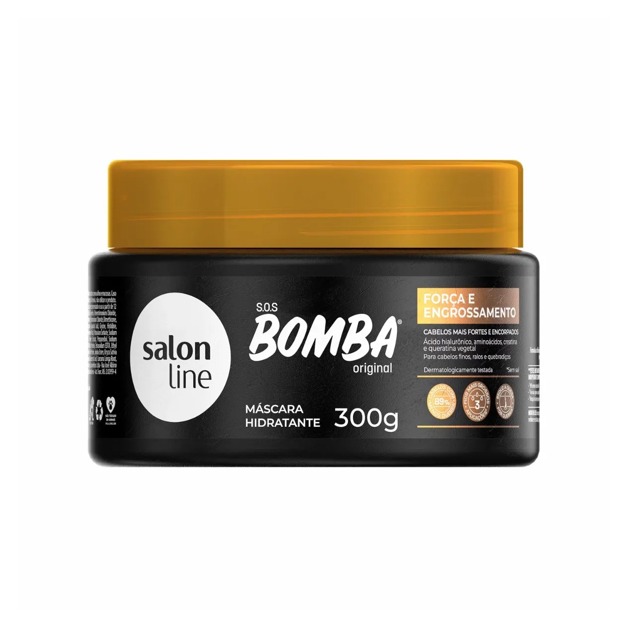 Máscara de Cabelo Condicionante Salon Line Bomba Força e Engrossamento 300g