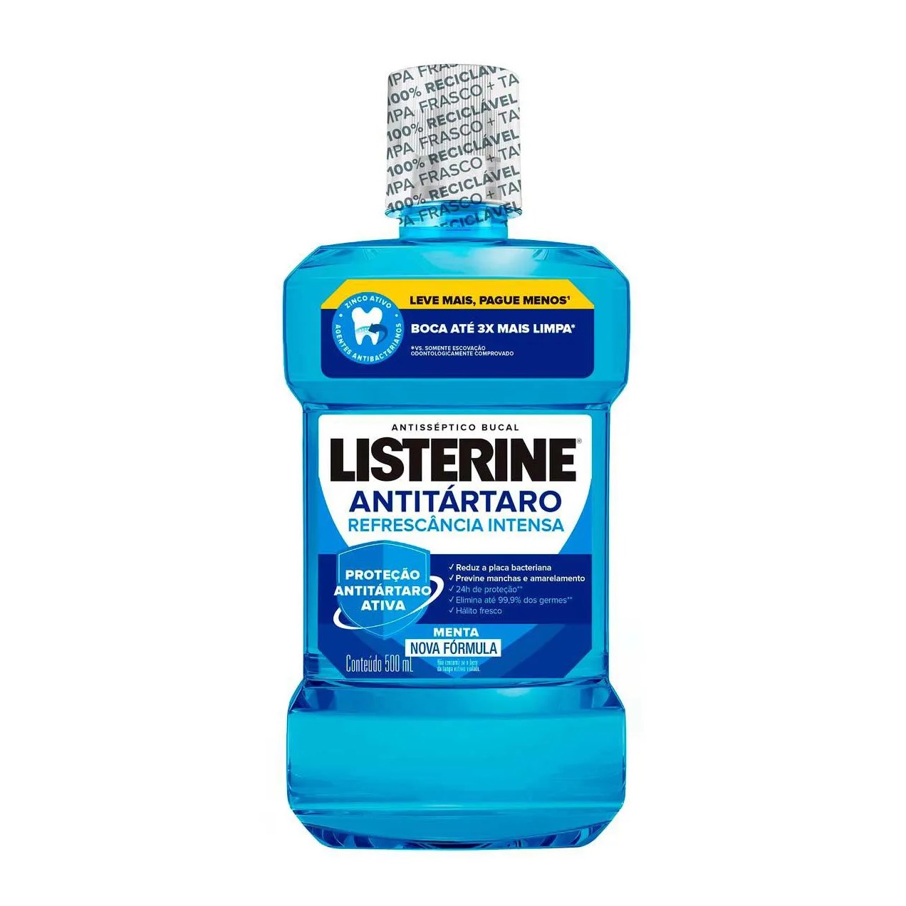 Enxaguante Antisséptico Bucal Listerine Antitártaro 500ml