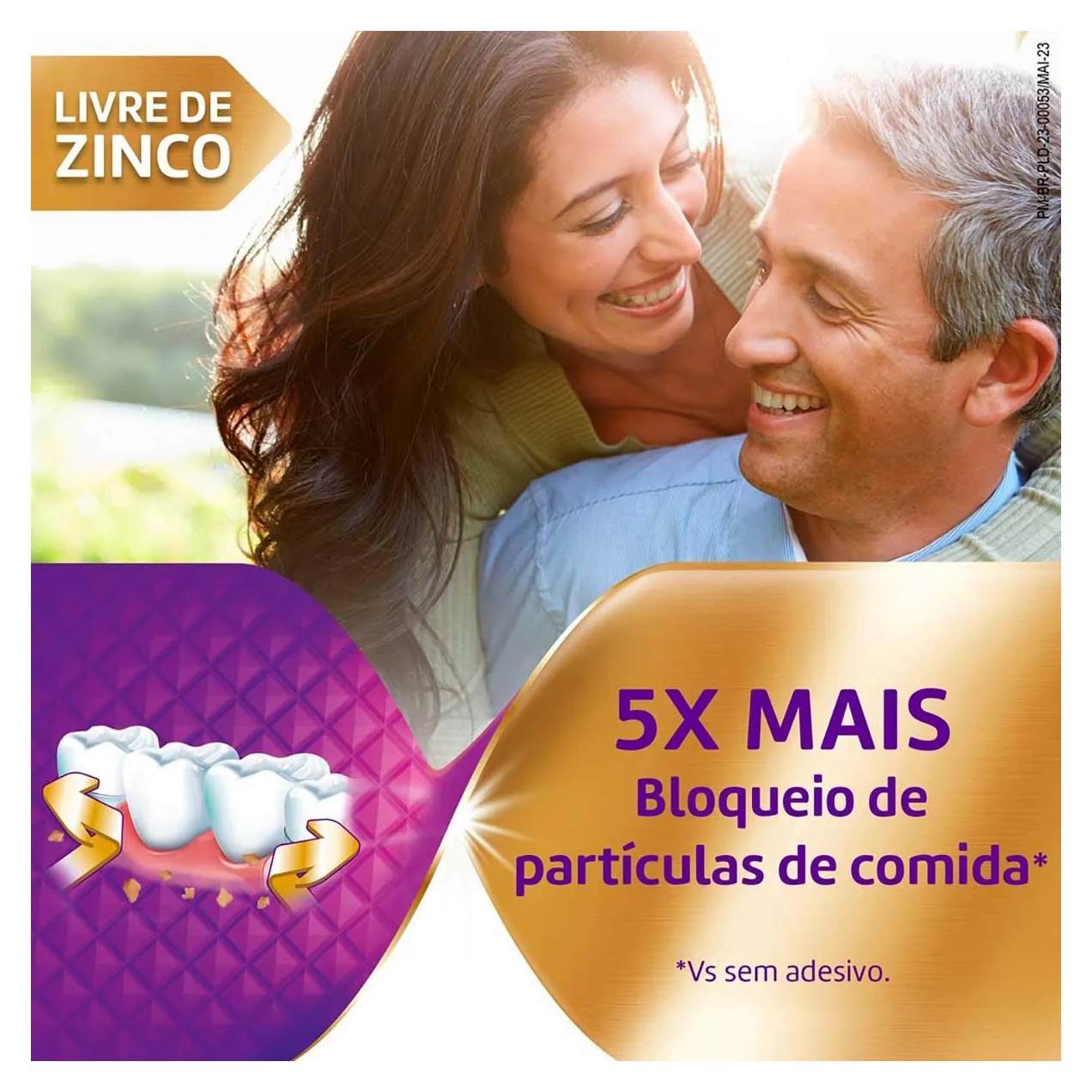 Creme Fixador de Dentadura Ultra Corega Max Fixação + Bloqueio Sem Sabor 40g