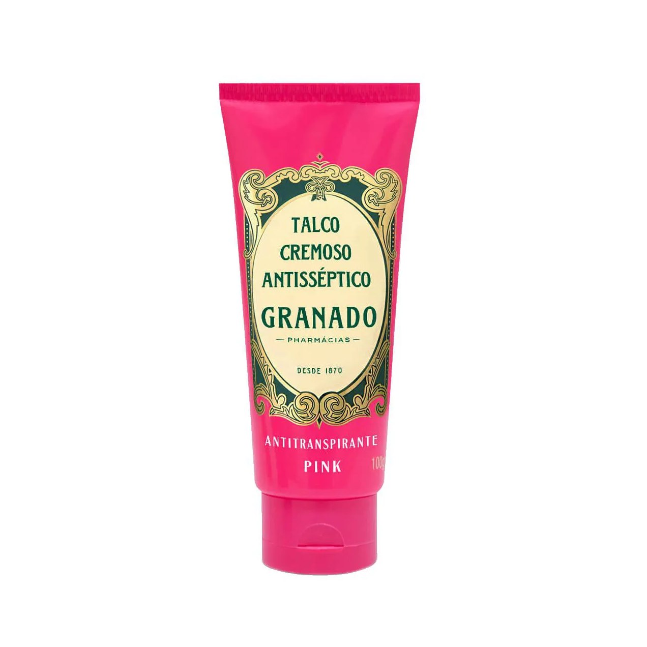 Talco Cremoso Antisséptico para Pés e Axilas Granado Pink com 100g