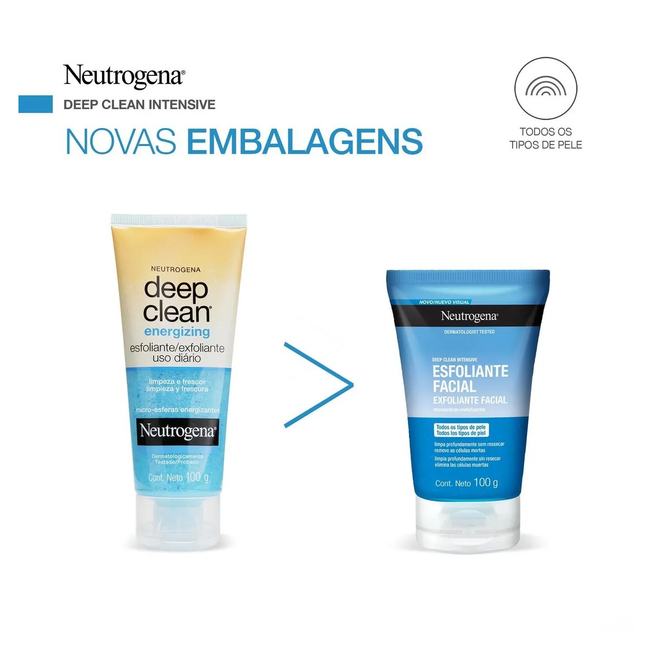 Esfoliante Facial Neutrogena Deep Clean Energizing em Gel com 100g