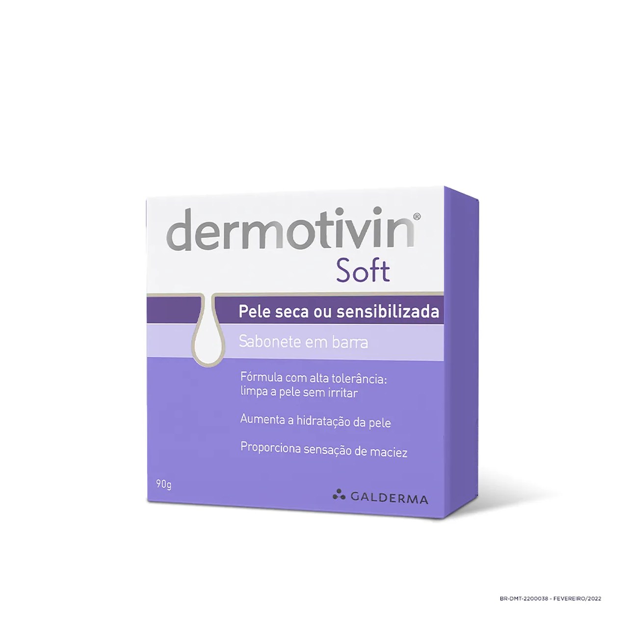 Sabonete em Barra Dermotivin Soft Pele Seca ou Sensibilizada com 90g