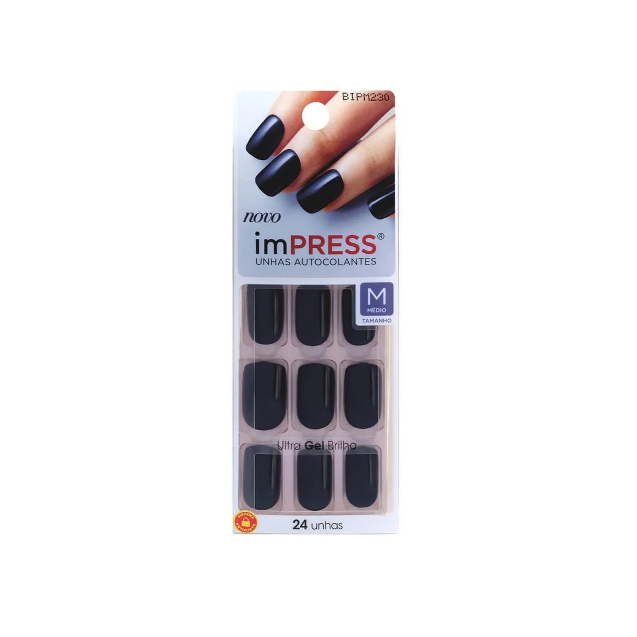Unhas Autocolantes Impress Matchmaker Curto