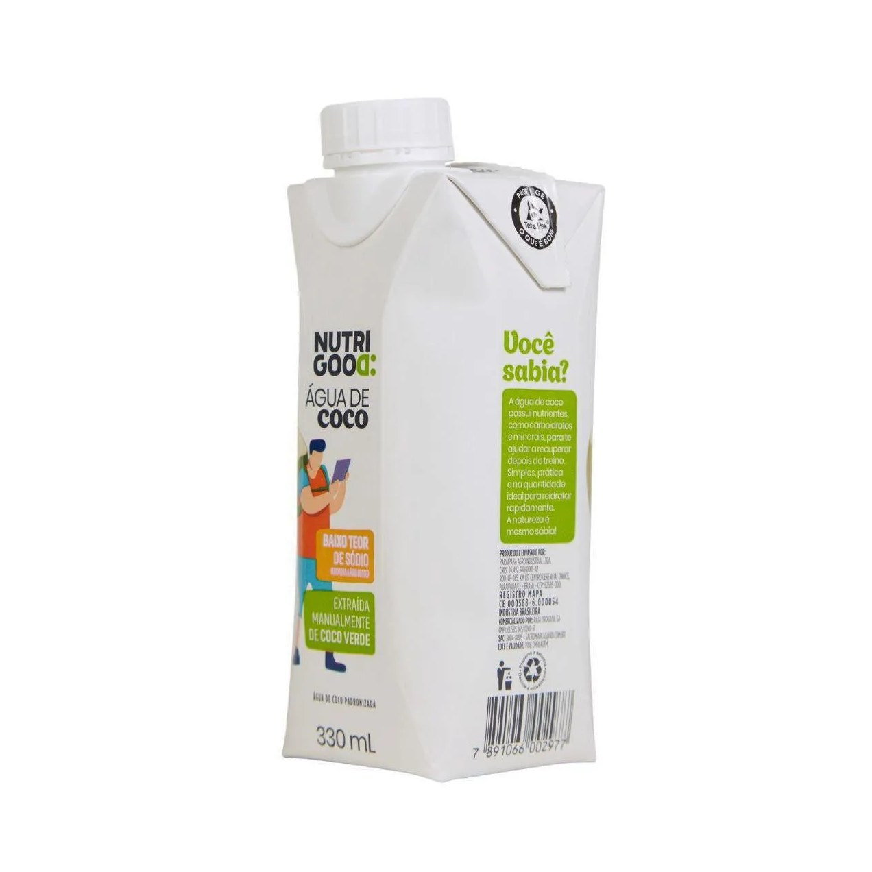 Água de Coco Natural Nutrigood 330ml