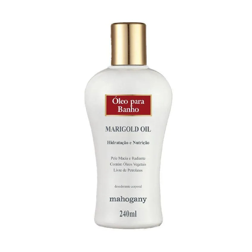 Óleo corporal para banho marigold mahogany 240ml