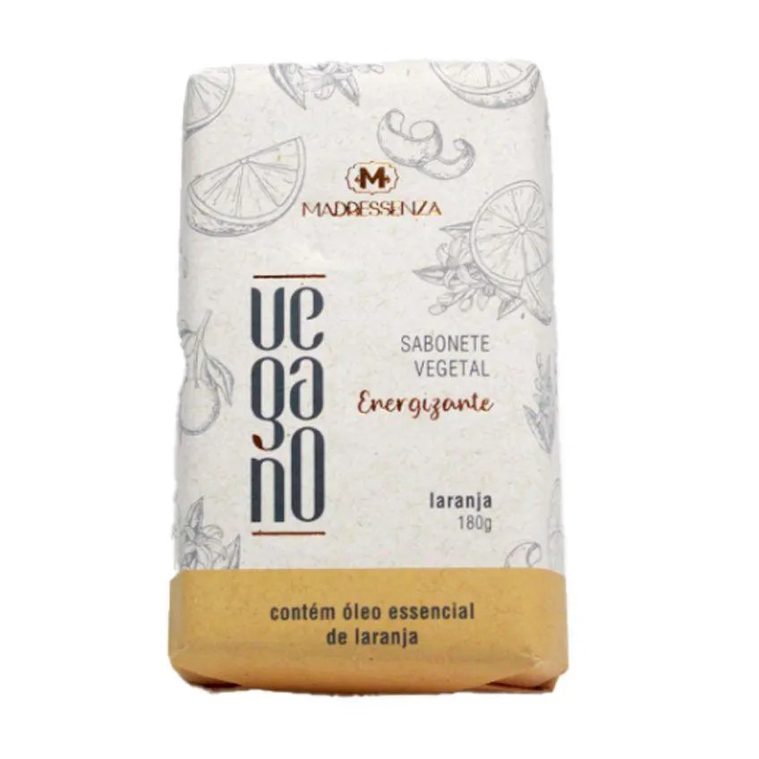 Sabonete em barra vegano laranja madressenza 180g