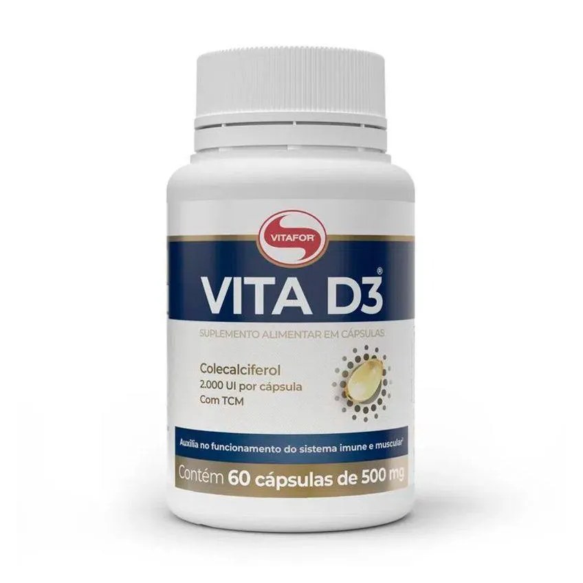 Vita D3 2000ui Vitafor 60 cápsulas