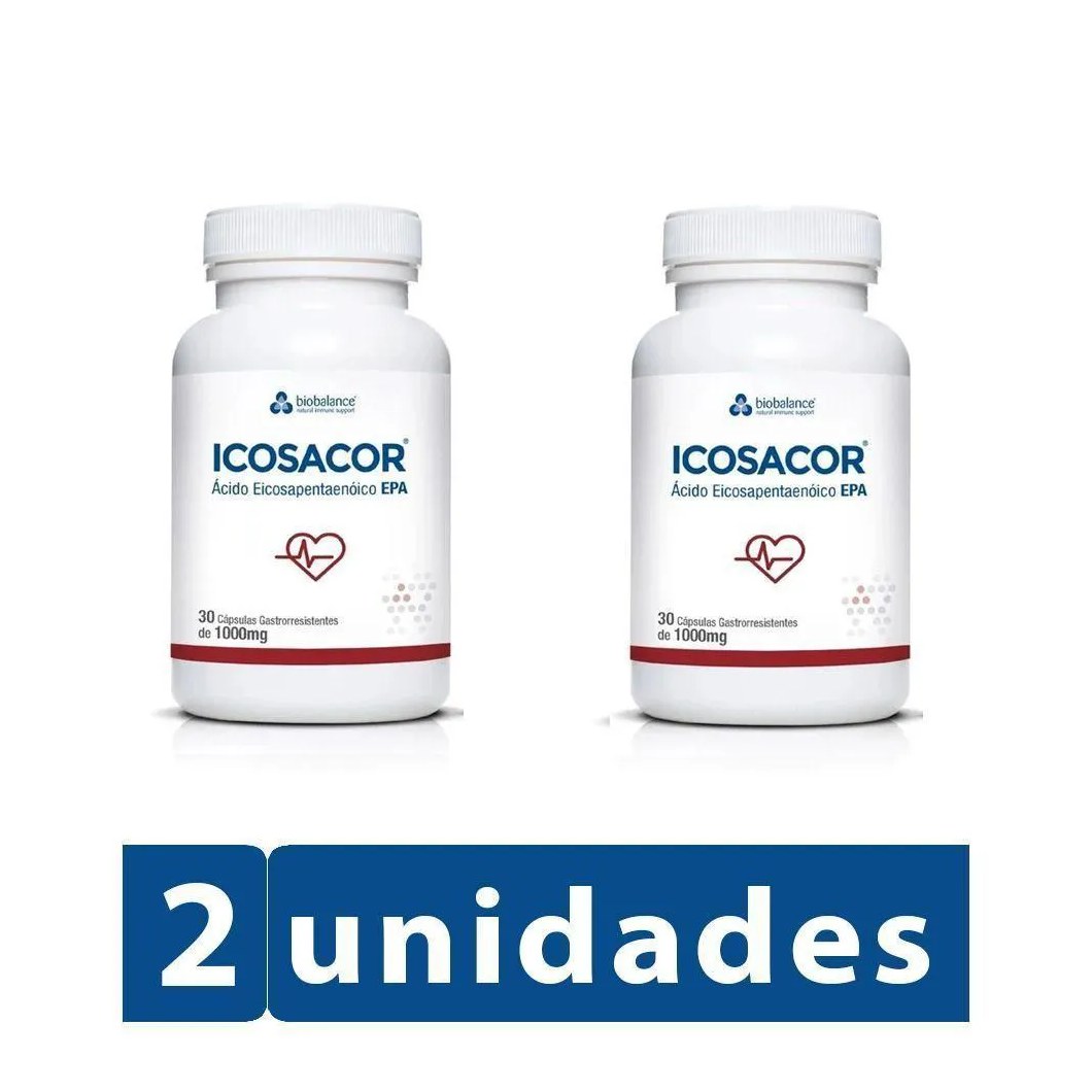 Kit 2 Icosacor 1000Mg 30 Cápsulas