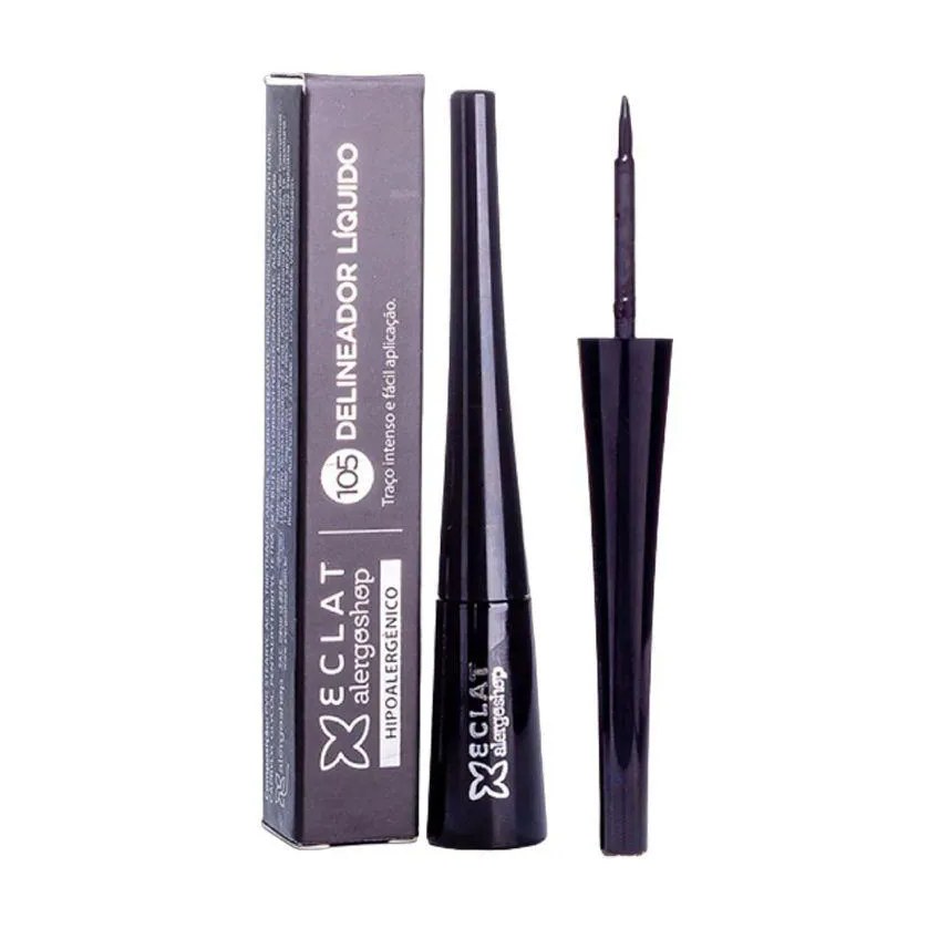 Delineador Líquido Preto Eclat Hipoalergênico Alergoshop