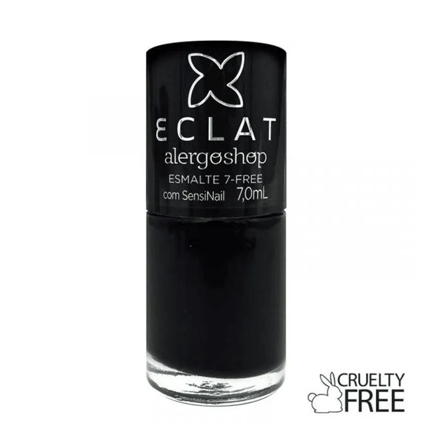 Esmalte Preto Vibe Hipoalergênico Alergoshop 7ml
