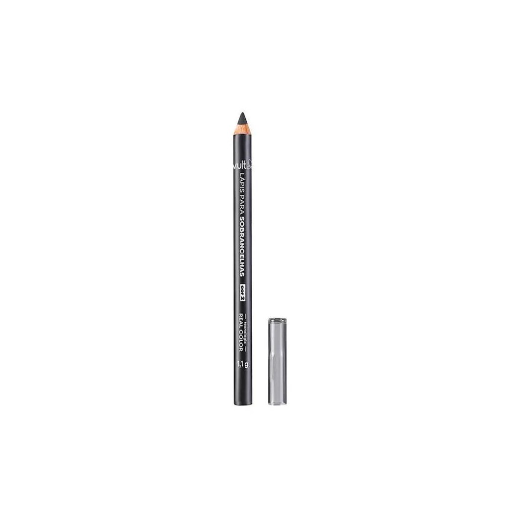 Vult Real Color Cor 02 Lápis para Sobrancelha Preto 1,1g