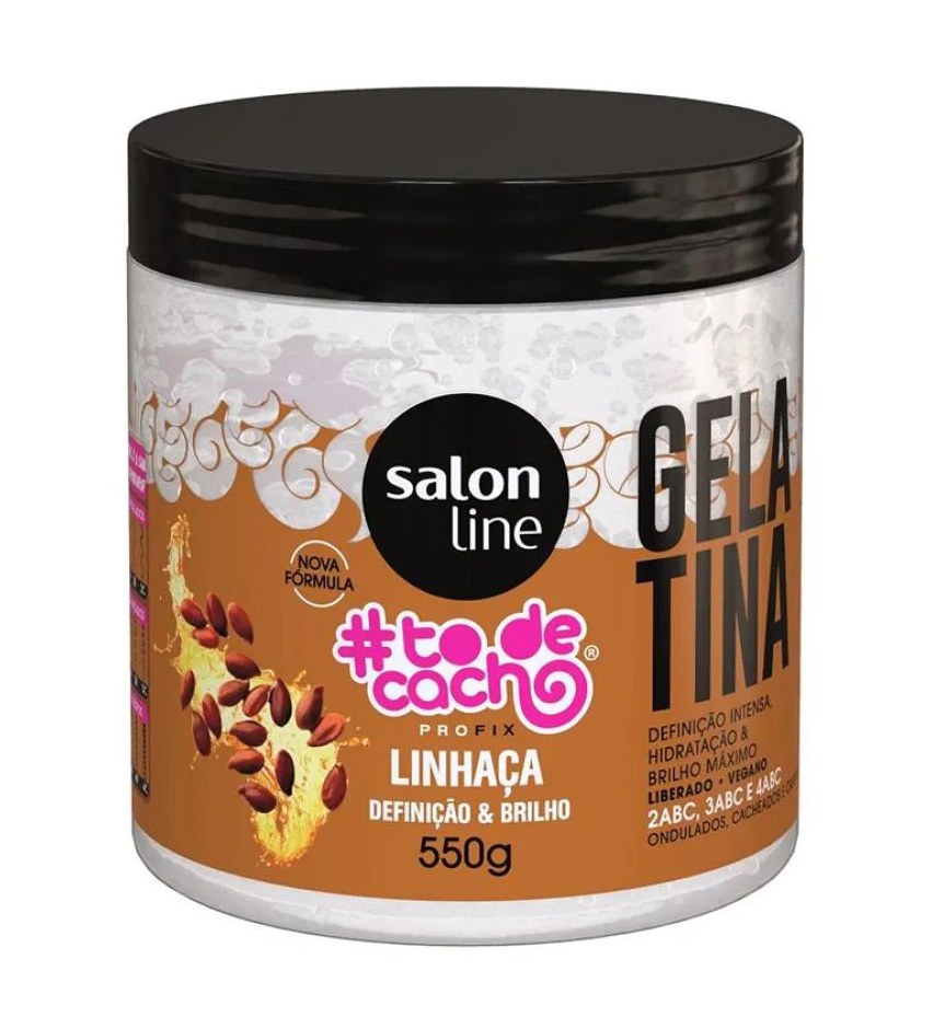 Gelatina Capilar Salon Line #todecacho Linhaça Definição E Brilho 550gr