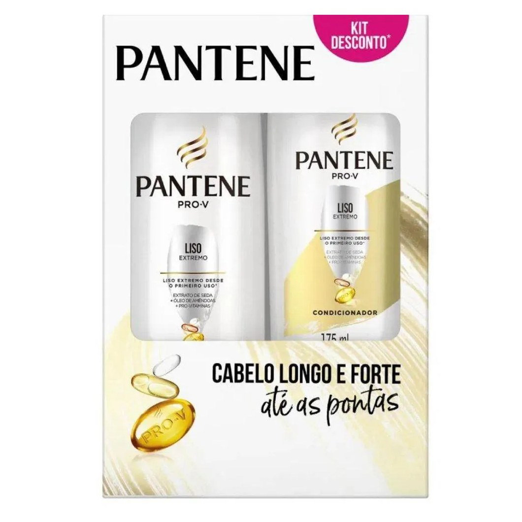 Kit Pantene Liso Extremo Shamp 175ml + Cond 175ml