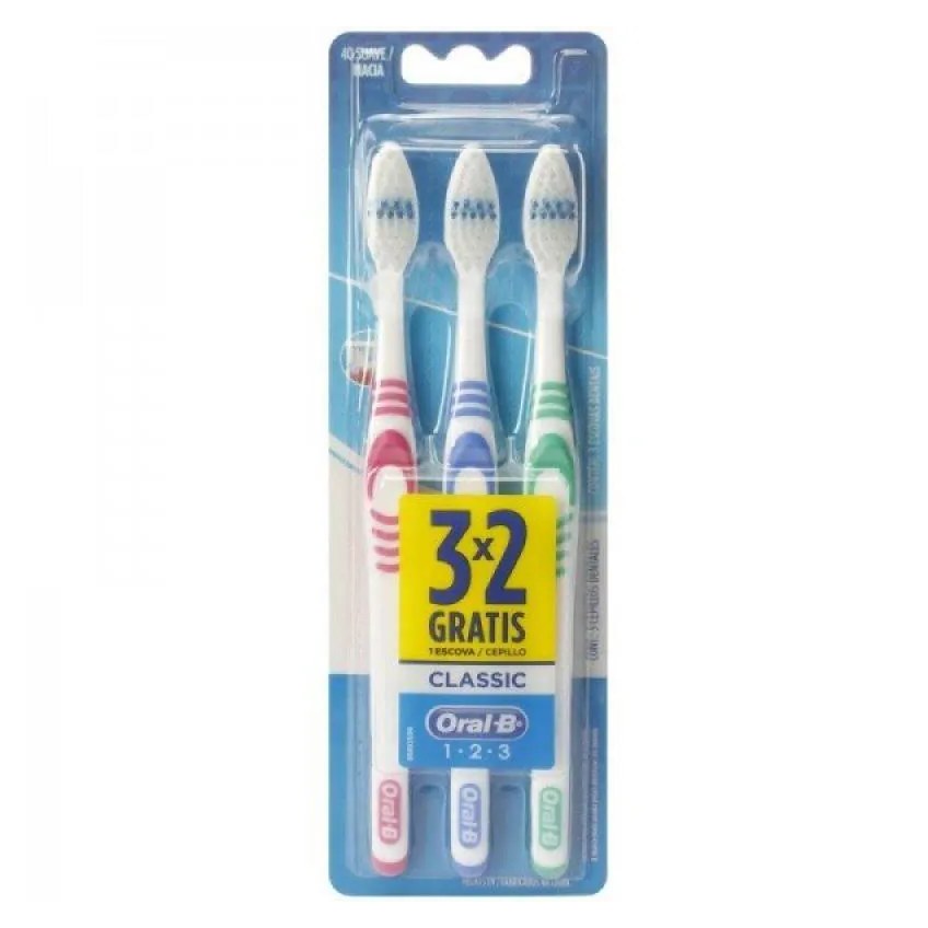Escova dental oral-b classic pague 2 e leve 3 unidades