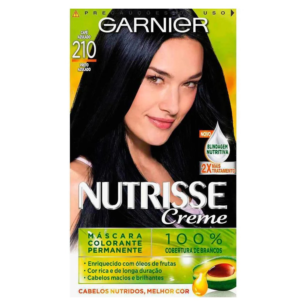 Tintura Permanente Nutrisse Creme 210 Preto Jabuticaba
