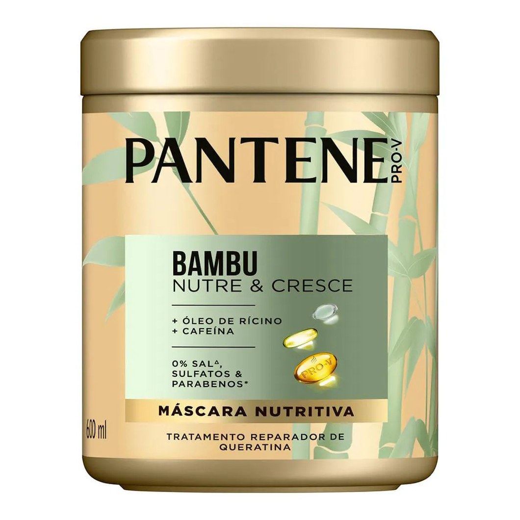 Pantene Bambu Nutrição E Crescimento Máscara de Tratamento 600ml