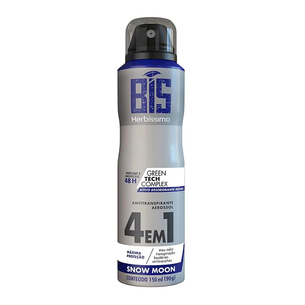 Desodorante Antitranspirante Aerosol Herbíssimo Bis Snow Moon 48h 150ml