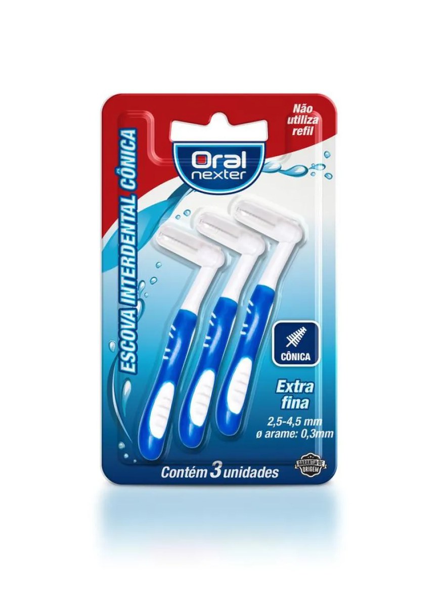 Escova Dental Oral Nexter Interdental Cônica Extrafina