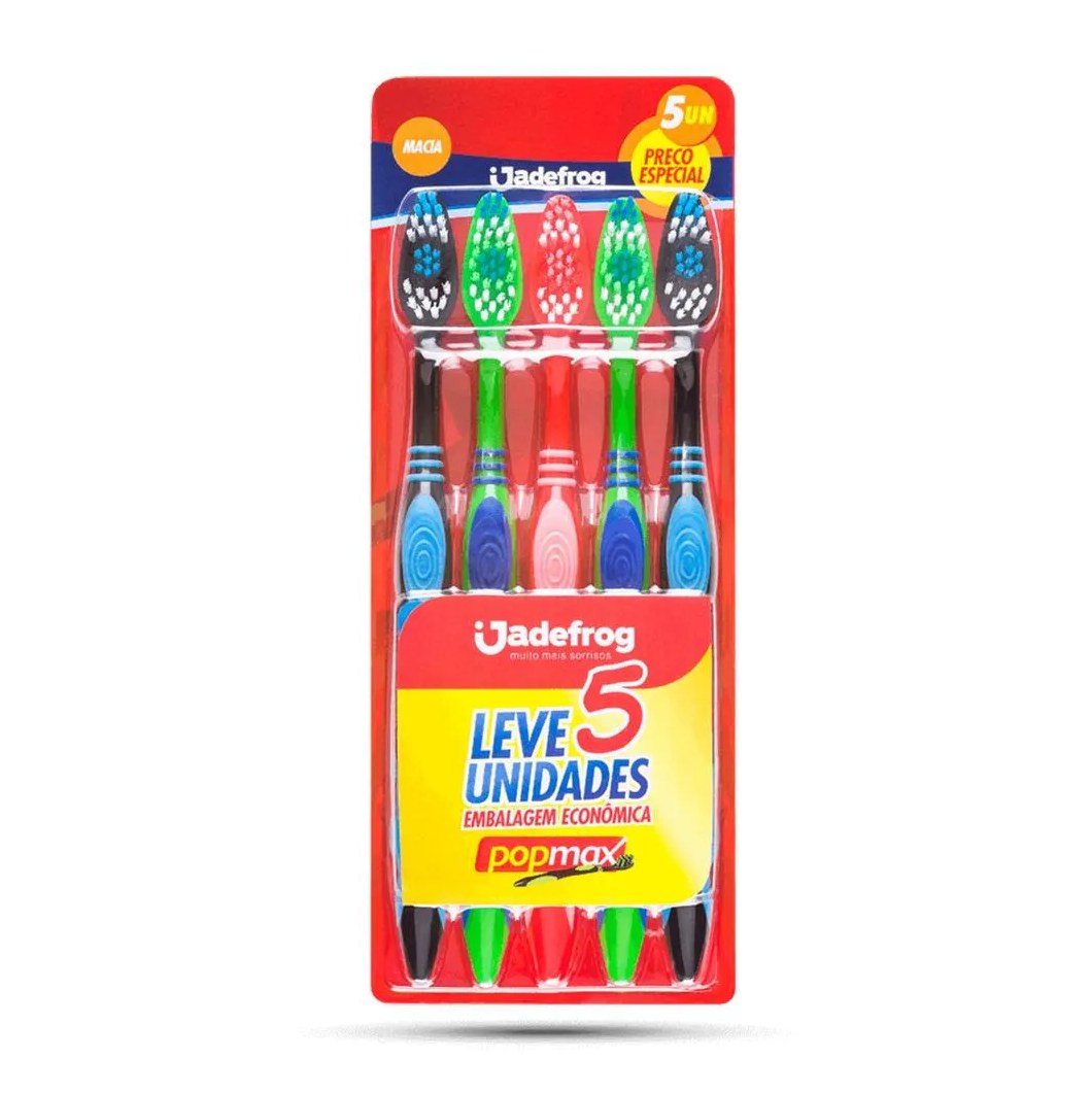 Escova Dental Jadefrog Popmax 5 unidades