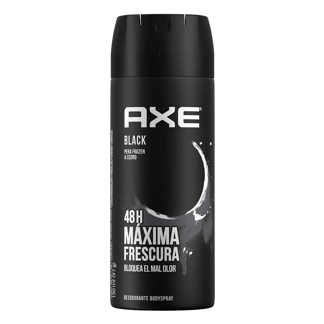 Desodorante Bodyspray Aerosol Axe Black Masculino 48h 150ml