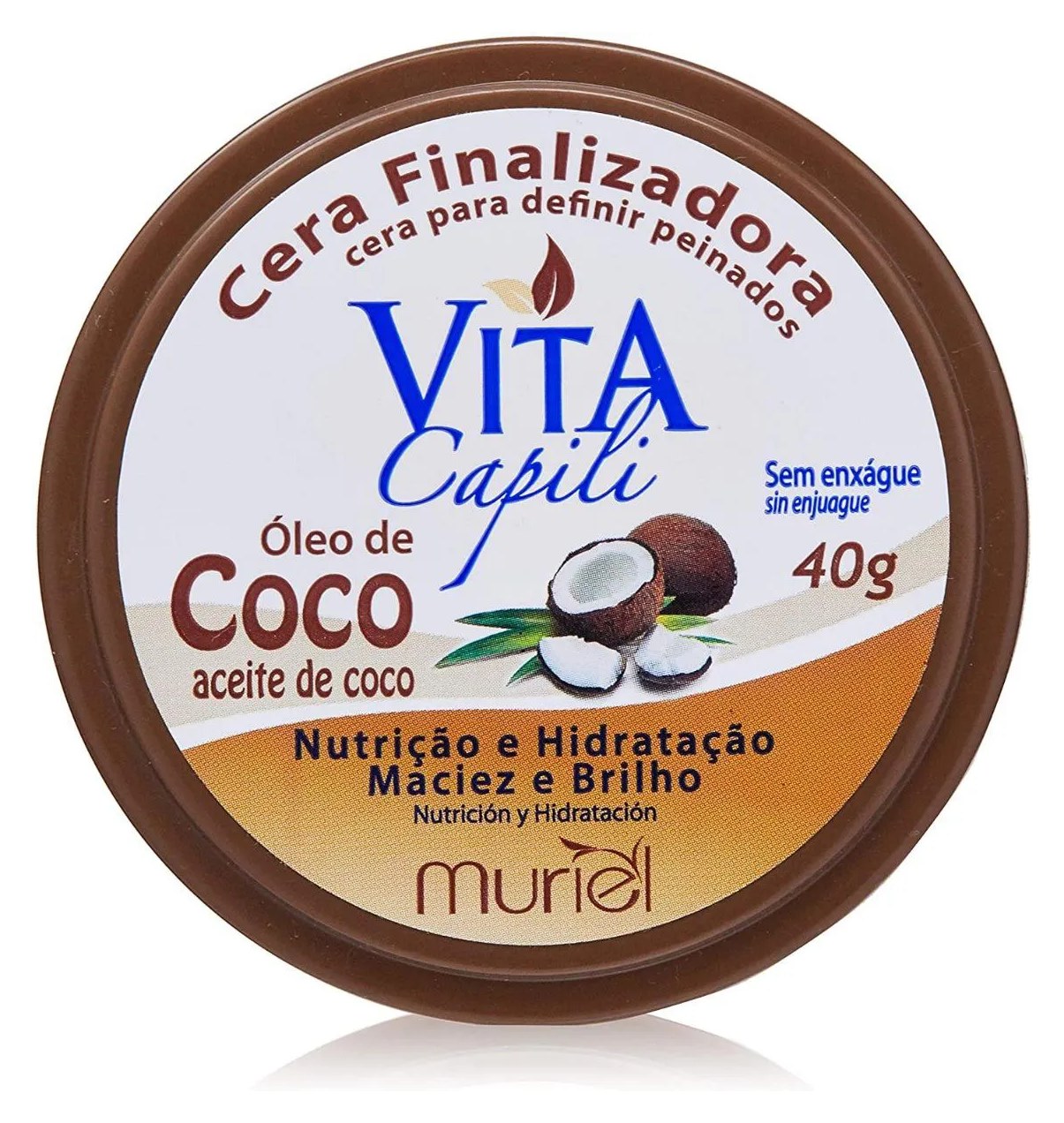 Cera Vita Finalizadora Capilar Óleo de Coco 40g