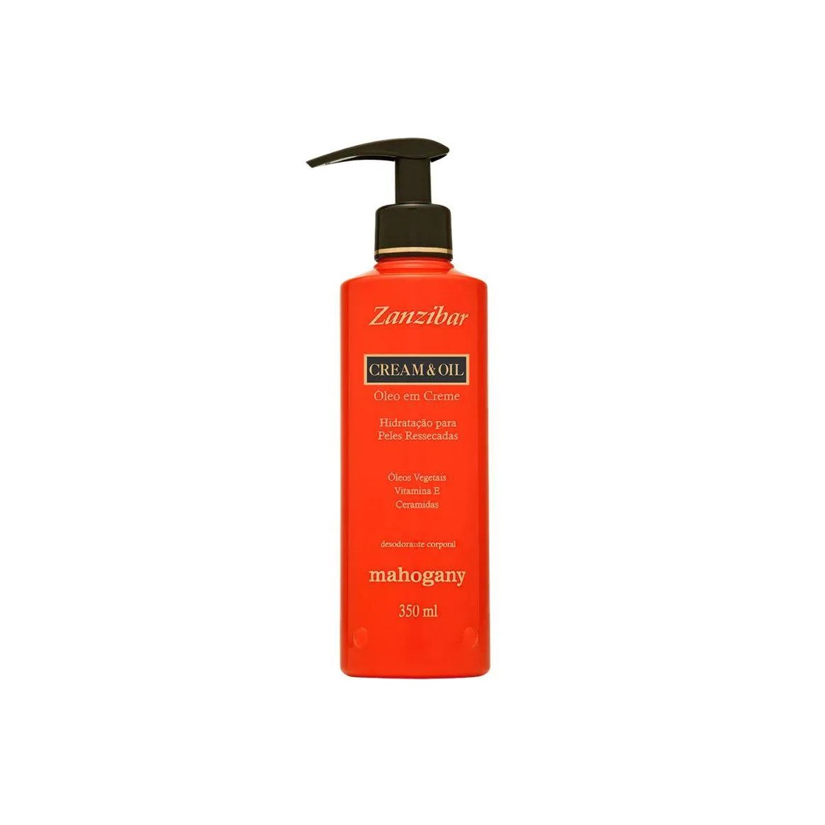 Mahogany zanzibar óleo em creme corporal - 350 ml