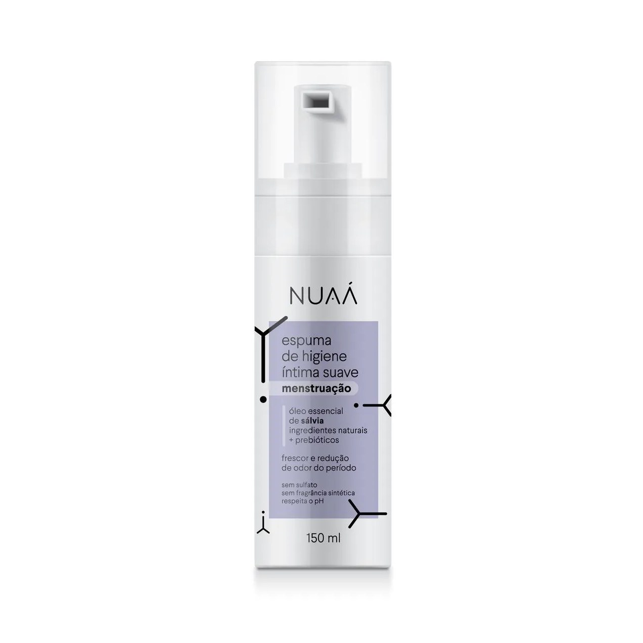Espuma de Higiene Íntima Nuaá Suave Menstruação 150ml