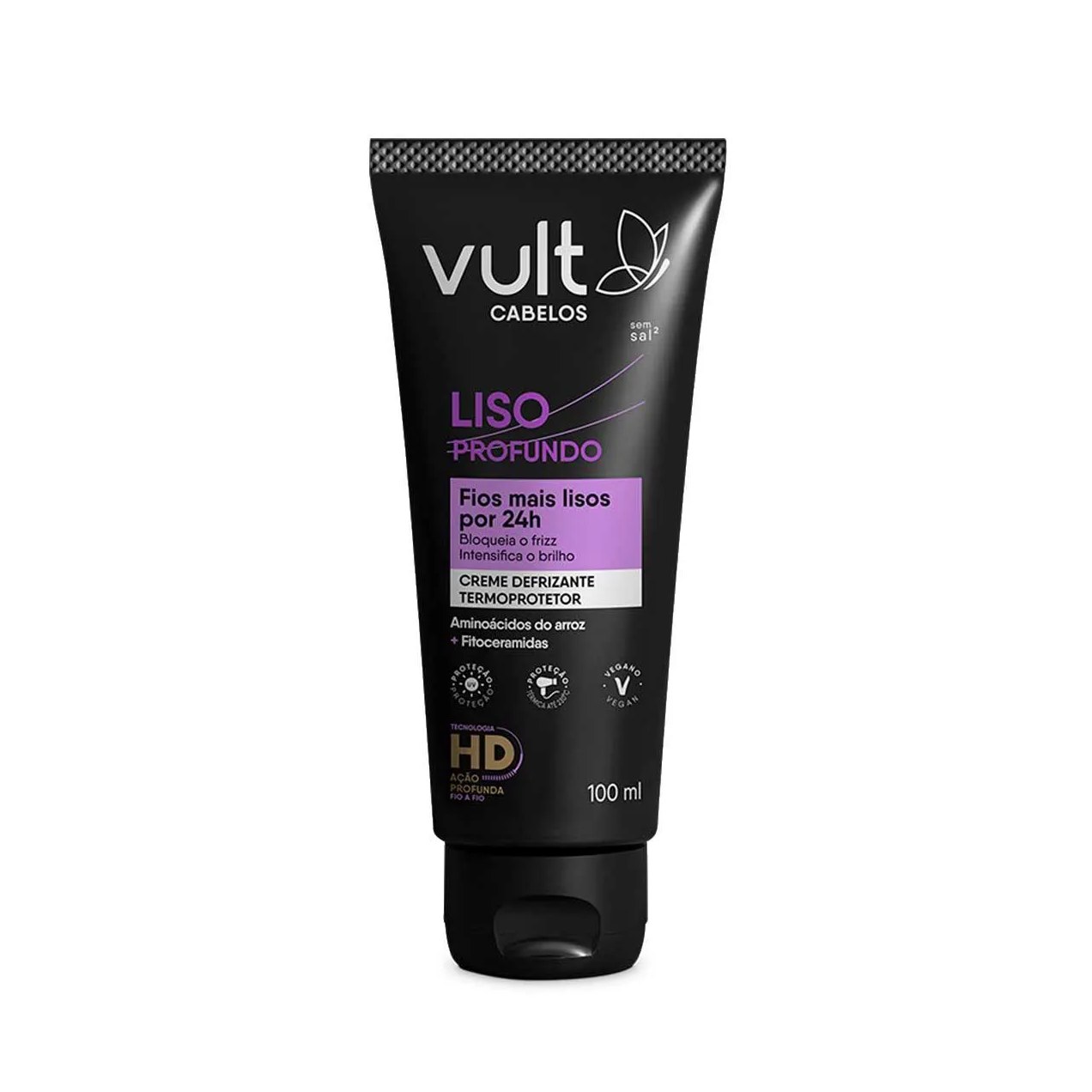 Creme Defrizante Termoprotetor Vult Cabelos Liso Profundo 100ml